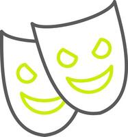 Theatre Mask Responsive Grid Visual vector