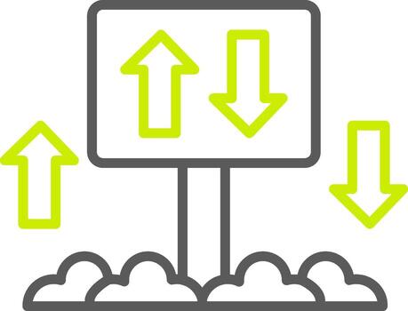 Two Ways Custom Visual Mark vector