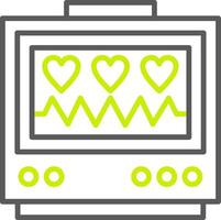 Electrocardiogram Clean Frame Graphic vector