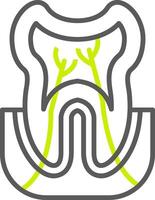 Tooth Sleek Icon Frame vector