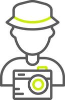 Tourist Streamlined Interface Symbol vector
