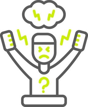 Hyperactivity Gradient Style Mark vector