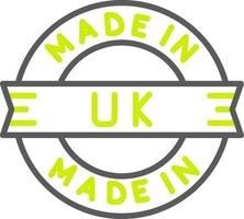 Made In Uk Versatile Web Graphic vector