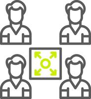 Meeting Point Streamlined Tech Badge vector