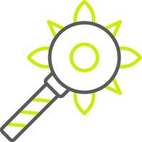 Mace Shadowed Badge Graphic vector