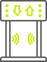 Security Gate Professional Line Mark vector