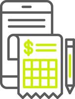 Digital Invoice Dynamic App Object vector