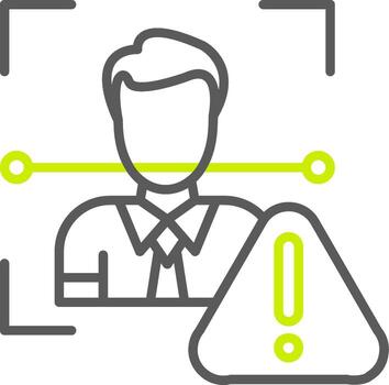 Face Scan NextGen UI Module vector