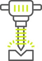 Jackhammer Light Mode Icon vector