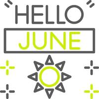 June Artistic UI Component vector