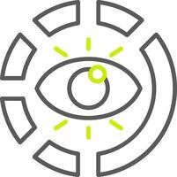 Data Visualization Polished Tech Badge vector