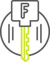 Foreign Key Soft Tone Graphic vector