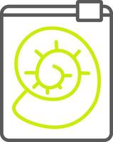 Fossil NextGen Line Drawing vector