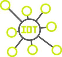 Iot Custom Tech Badge vector