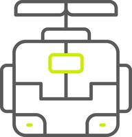 Robot Neon Grid Feature vector