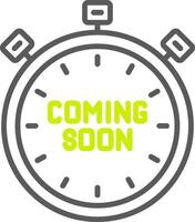 Soon Versatile Line Drawing vector