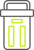 Trash Can Elegant Design Token vector