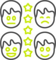 User Rating Artistic UI Component vector