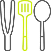 Utensil Polished Tech Badge vector