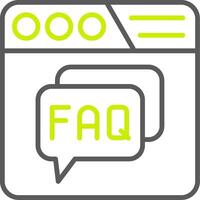 Faq Custom Creative Piece vector