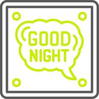 Good Night Advanced App Object vector