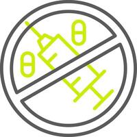 No Drugs NextGen UI Module vector