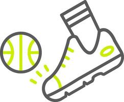Kick Dynamic Visual Mark vector