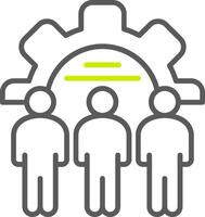 Team Building Smart Line Drawing vector