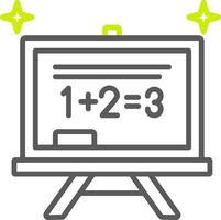Chalkboard Dynamic Visual Mark vector