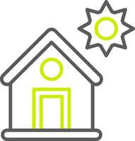Avoid Direct Sunlight Optimized Line Drawing vector