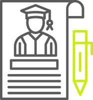 Curriculum Simple Web Tag vector