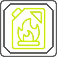 Flammable Materials Optimized App Object vector