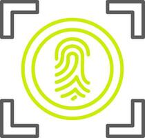 Fingerprint Elegant Grid Pattern vector