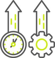 Productivity Custom Line Drawing vector