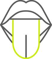 Tongue Streamlined Interface Symbol vector