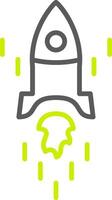 Rocket Polished Tech Badge vector