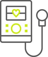 Sphygmomanometer Light Mode Icon vector