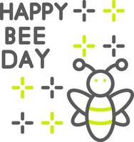 World Bee Day Gradient Style Mark vector