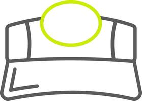 Visor Bold Shape Icon vector