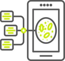Cell Elegant Line Drawing vector