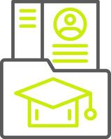 Curriculum Minimal UX Part vector
