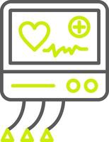 Electrocardiogram Custom Interface Symbol vector