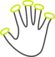 Fingerprint Scan Elegant Design Token vector