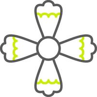 Fringed Dianthus Sleek Icon Frame vector