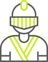 Knight Neon Grid Feature vector