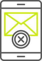 Error Message Streamlined App Object vector