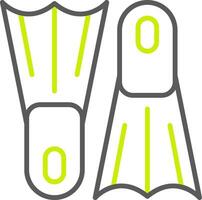 Flippers Neon Grid Feature vector