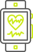 Heart Rate Versatile Line Drawing vector