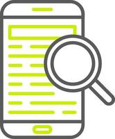 Mobile Search Dynamic Tech Badge vector
