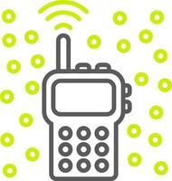 Walkie Talkie Custom Interface Symbol vector